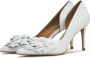 Cesare Gaspari Witte Stiletto High Heeled Sandalen White Dames - Thumbnail 3