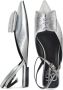 Cesare Gaspari Zilveren Slingback Ballerina Platte Zool Gray Dames - Thumbnail 7