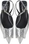 Cesare Gaspari Zilveren Slingback Ballerina Platte Zool Gray Dames - Thumbnail 9