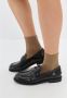 Cesare Gaspari Zwarte Blokhak Loafers Black Dames - Thumbnail 5