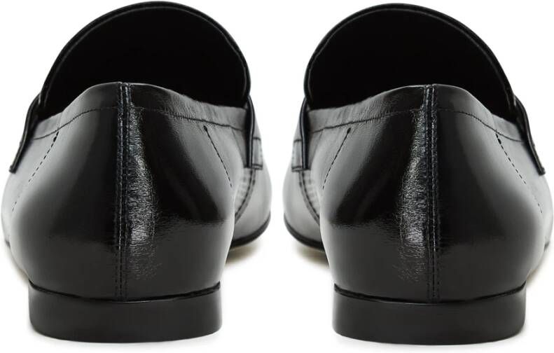 Cesare Gaspari Zwarte Blokhak Loafers Black Dames