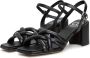 Cesare Gaspari Zwarte Blokhak Sandalen Anaia Black Dames - Thumbnail 2