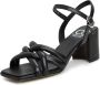 Cesare Gaspari Zwarte Blokhak Sandalen Anaia Black Dames - Thumbnail 7