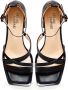 Cesare Gaspari Zwarte Blokhak Sandalen Black Dames - Thumbnail 4