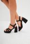 Cesare Gaspari Zwarte blokhak sandalen Black Dames - Thumbnail 9