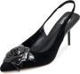 Cesare Gaspari Zwarte Blokhak Sandalen Black Dames - Thumbnail 3