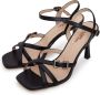 Cesare Gaspari Zwarte hoge hak sandalen Black Dames - Thumbnail 3