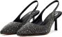 Cesare Gaspari Zwarte Jewel Suède Hoge Hakken Pumps Black Dames - Thumbnail 2