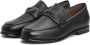 Cesare Gaspari Zwarte Leren Blokhak Loafers Black Dames - Thumbnail 2