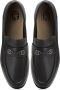 Cesare Gaspari Zwarte Leren Blokhak Loafers Black Dames - Thumbnail 4