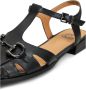 Cesare Gaspari Zwarte Platte Sandalen Aisha Black Dames - Thumbnail 4