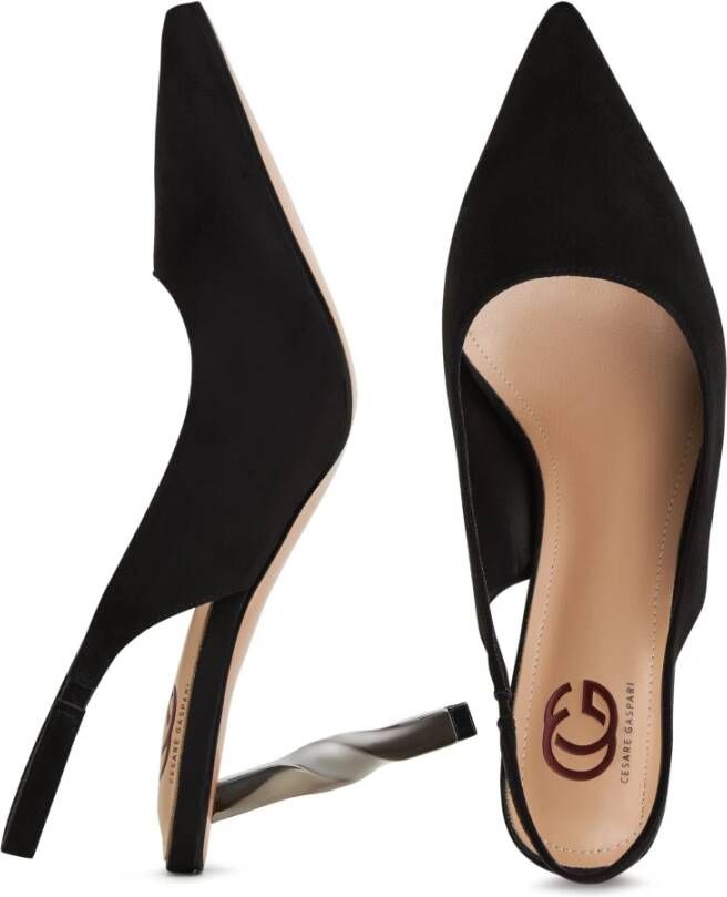 Cesare Gaspari Zwarte Stiletto High Heeled Pumps Black Dames