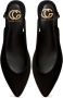 Cesare Gaspari Zwarte Suède Slingback Ballerina Black Dames - Thumbnail 5