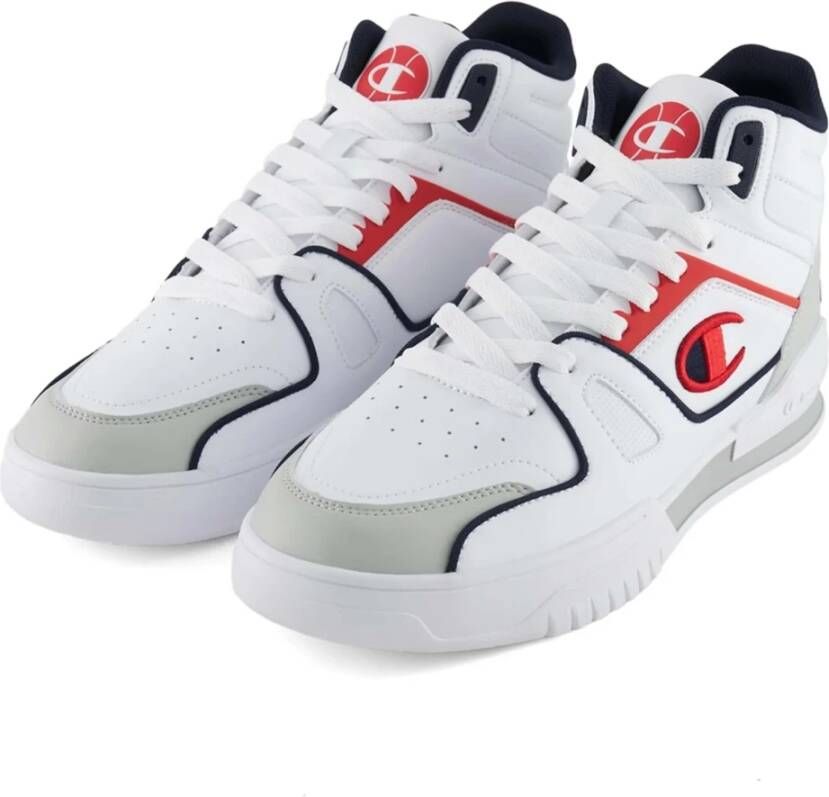 Champion 3 Point MID Basketbalschoenen White Heren