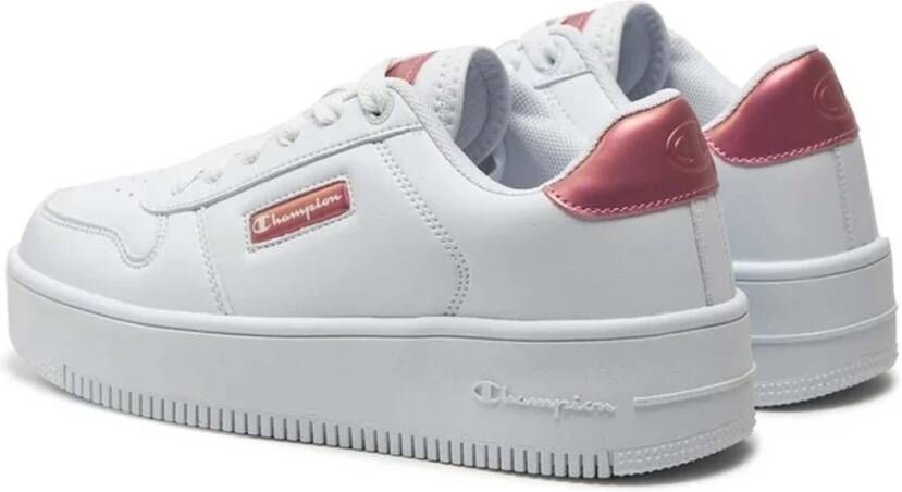 Champion Rebound Platform Glitz Lage Sneakers White Dames