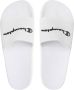 Champion Witte Slippers met Logo Letters White Heren - Thumbnail 8