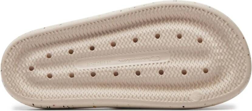 Champion Zachte Slipper Slide Flip flops Beige Dames