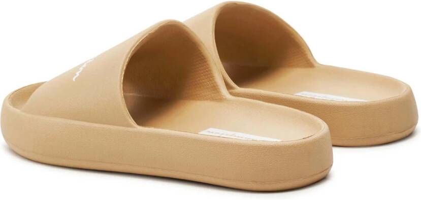 Champion Zachte Slipper Slide Flip flops Beige Heren