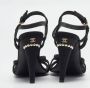 Chanel Vintage Pre-owned Canvas sandals Black Dames - Thumbnail 5