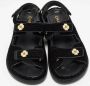 Chanel Vintage Pre-owned Fabric sandals Black Dames - Thumbnail 3