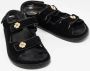 Chanel Vintage Pre-owned Fabric sandals Black Dames - Thumbnail 4