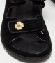 Chanel Vintage Pre-owned Fabric sandals Black Dames - Thumbnail 7