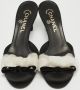 Chanel Vintage Pre-owned Fabric sandals Black Dames - Thumbnail 3