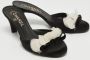 Chanel Vintage Pre-owned Fabric sandals Black Dames - Thumbnail 4