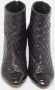 Chanel Vintage Pre-owned Leather boots Black Dames - Thumbnail 3