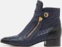 Chanel Vintage Pre-owned Leather boots Blue Dames - Thumbnail 2