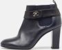 Chanel Vintage Pre-owned Leather boots Blue Dames - Thumbnail 2