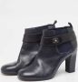 Chanel Vintage Pre-owned Leather boots Blue Dames - Thumbnail 3