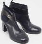 Chanel Vintage Pre-owned Leather boots Blue Dames - Thumbnail 4