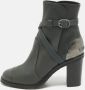 Chanel Vintage Pre-owned Leather boots Green Dames - Thumbnail 2
