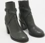 Chanel Vintage Pre-owned Leather boots Green Dames - Thumbnail 4