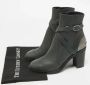 Chanel Vintage Pre-owned Leather boots Green Dames - Thumbnail 9