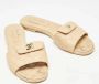 Chanel Vintage Pre-owned Leather flats Beige Dames - Thumbnail 4
