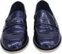 Chanel Vintage Pre-owned Leather flats Blue Dames - Thumbnail 2