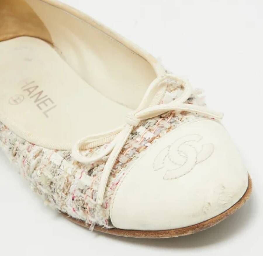 Chanel Vintage Pre-owned Leather flats Multicolor Dames