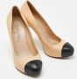 Chanel Vintage Pre-owned Leather heels Beige Dames - Thumbnail 4