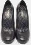 Chanel Vintage Pre-owned Leather heels Black Dames - Thumbnail 3