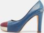 Chanel Vintage Pre-owned Leather heels Blue Dames - Thumbnail 2