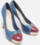 Chanel Vintage Pre-owned Leather heels Blue Dames - Thumbnail 4