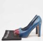 Chanel Vintage Pre-owned Leather heels Blue Dames - Thumbnail 9