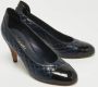 Chanel Vintage Pre-owned Leather heels Blue Dames - Thumbnail 4