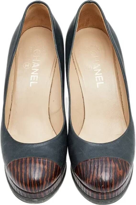 Chanel Vintage Pre-owned Leather heels Multicolor Dames