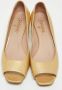 Chanel Vintage Pre-owned Leather heels Yellow Dames - Thumbnail 3