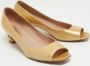 Chanel Vintage Pre-owned Leather heels Yellow Dames - Thumbnail 4