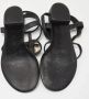 Chanel Vintage Pre-owned Leather sandals Black Dames - Thumbnail 6