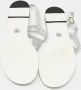 Chanel Vintage Pre-owned Leather sandals Gray Dames - Thumbnail 6